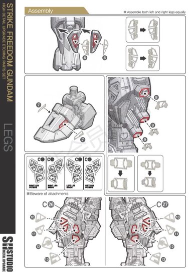 SH Studio MGEX ZGMF-X20A Strike Freedom Gundam Set SHEU032