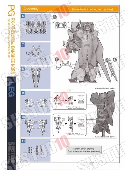 SH Studio PG RX-0[N] Banshee Unicorn Gundam Set