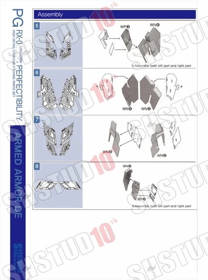 SH Studio PG RX-0 Perfectibility Unicorn Gundam Set