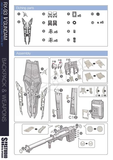 SH Studio RG RX-93 Nu Gundam Set SHEU031