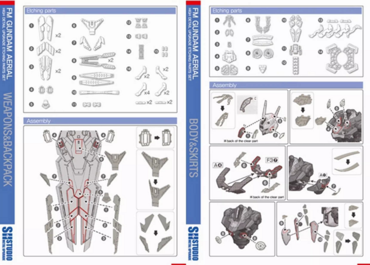 SH Studio FM XVX-016 Aerial Gundam Set SHEU034