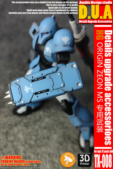 Anubis TX-008 HG Origin ZEON MS Schouder Armor Upgrade