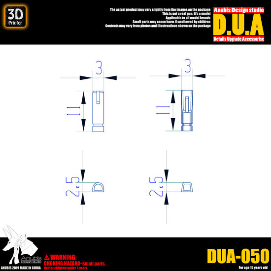 Anubis DUA-050 Gun Scope Detail Upgrade Accessories 02