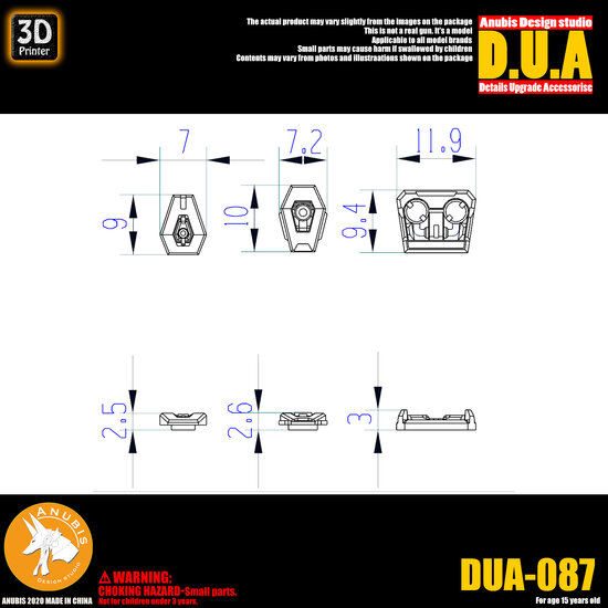 Anubis DUA-087 Detail Upgrade Accessories