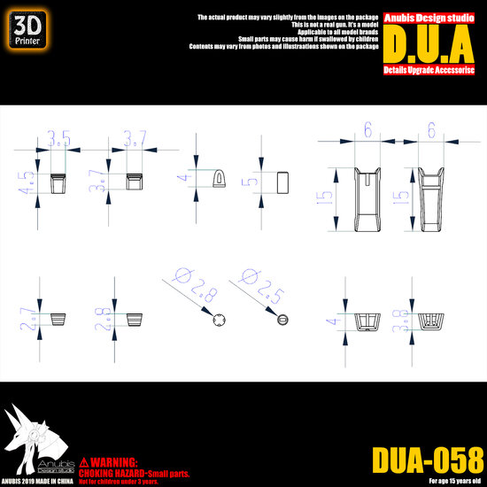 Anubis DUA-058 Detail Upgrade Accessories