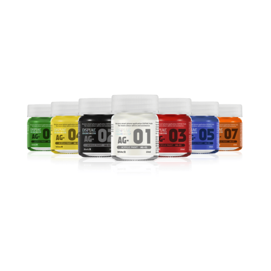 DSPIAE Acrylic Model Paints 10ml Zwart AG-02