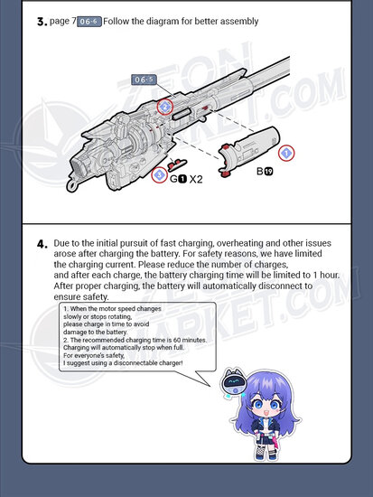 Qianqu Shang 1/100 Heavy Electromagnetic Railgun Red Ver.