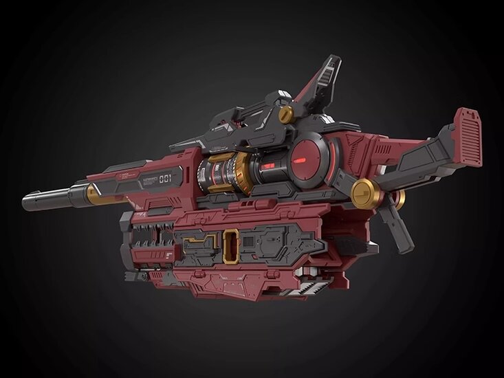 Qianqu Shang 1/100 Heavy Electromagnetic Railgun Red Ver.