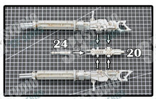 RG MSN-04 Sazabi Dual Gatling Gun plus Metal Chains (Resin Pakket)