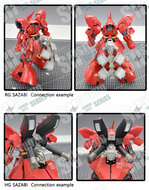 RG MSN-04 Sazabi Dual Gatling Gun plus Metal Chains (Resin Pakket)