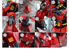 MG Sazabi Lux Metal Set v1.5 26 Opties