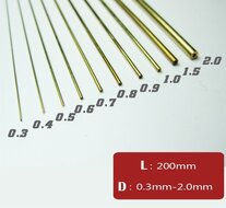 Koperen Pinning Rods 0.3-2.0mm Hol