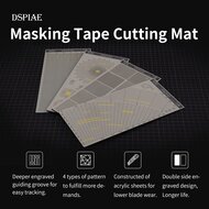 DSPIAE Masking Tape Snij Mat AT-ECB (Polygoon Patronen)