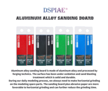 DSPIAE Aluminum Alloy Sanding Board AS-15 4stuks