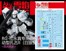 Flaming-Snow RG-02-1 Zaku Shin Matsunaga Fluorescerend