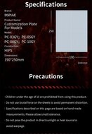 DSPIAE PC Series Pla Plate voor Modelbouw 3stuks. Beschikbaar in 4 Maten