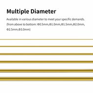 DSPIAE Brass Pinning Rods BB 0.5-3.0mm