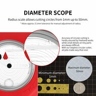 Dspiae Stepless Circular Cutter PT-C