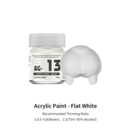 DSPIAE Acrylic Model Paints 10ml Mat Wit AG-13