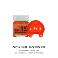 DSPIAE Acrylic Model Paints 10ml Mandarijn Red AG-15