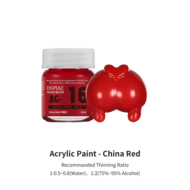 DSPIAE Acrylic Model Paints 10ml Chinees Rood AG-16