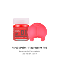 DSPIAE Acrylic Model Paints 10ml Fluorescerend Rood AF-01