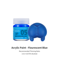 DSPIAE Acrylic Model Paints 10ml Fluorescerend Blauw AF-05